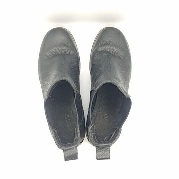 ECCO Black Leather Cheslea Boots - EU 38 - Picture 4 of 6